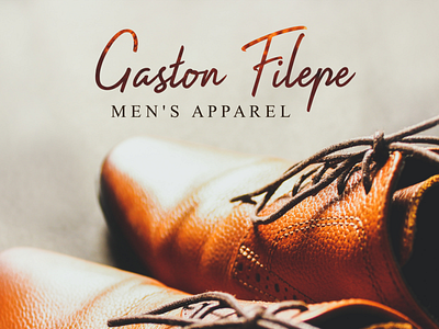 Men's Apparel branding design handwritten logo typeface