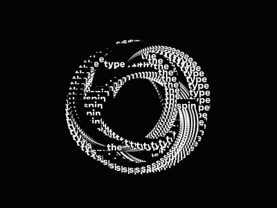 Creative Coding ° spin the type animation code coding creative generative graphics kinetic motion p5js processing spin type typography