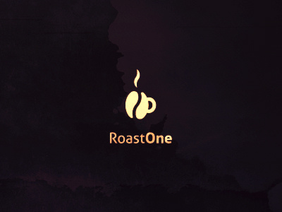 RoastOne logo branding clean construction design flat graphic design logo logotype mindaugas dudenas professional simple vector