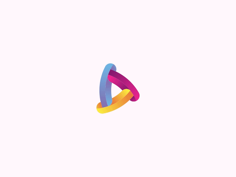 Logo „HillyDilly“ V.II 3d animation construction gif hillydilly logo logotype mark music negative space play simple