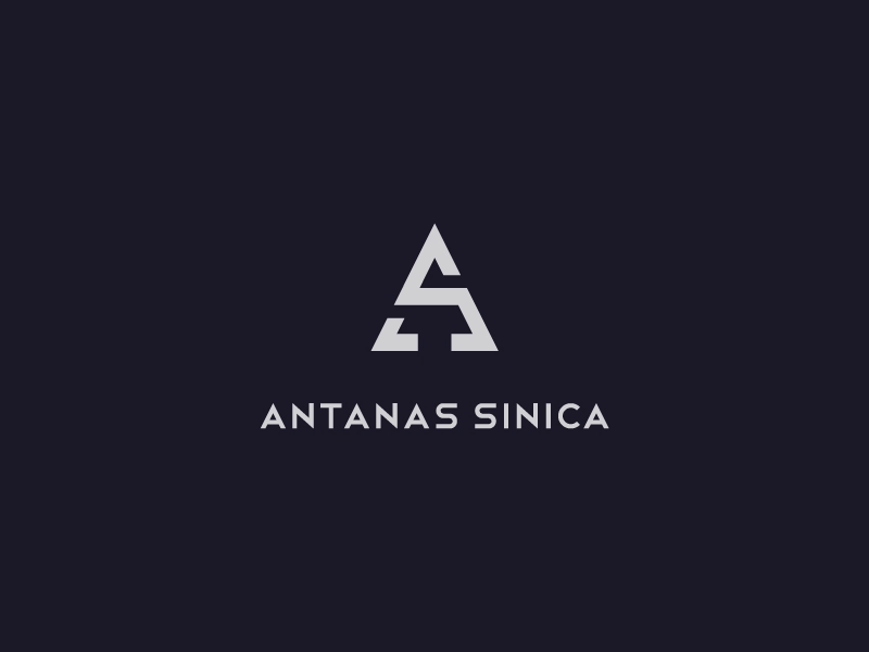 Logo "Antanas Sinica" a animation antanas branding cursor design icon logo mark s simple sinica