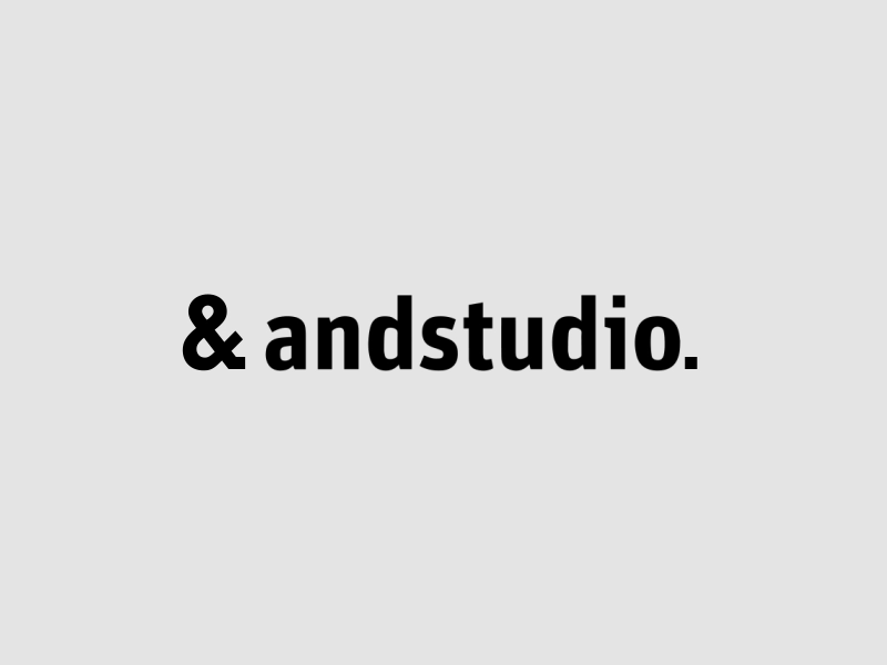 & andstudio. and andstudio animation brand graphics identity logo mark motion studio trade