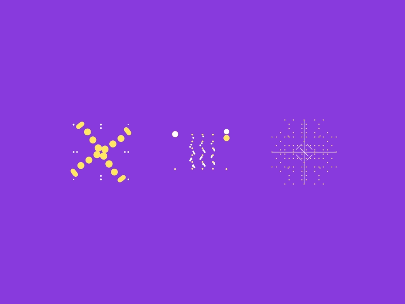 d o t . | set VI animation dot dots graphics minimalism motion project simple square
