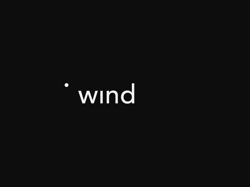 w i n d brand creative icon logo logotype mark minimal simple smart type typography wind