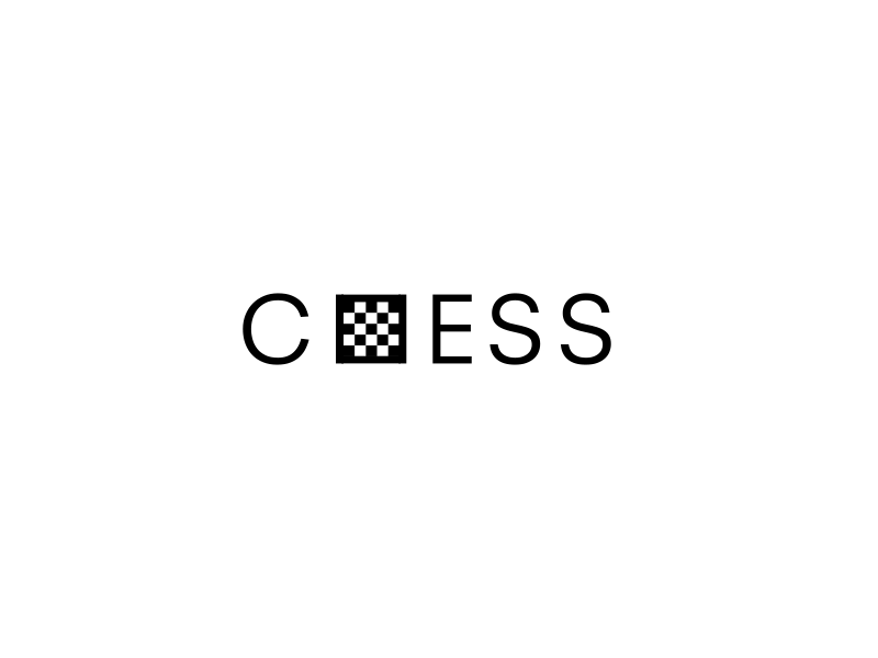 C H E S S brand chess creative game icon logo logotype mark minimal simple type typography