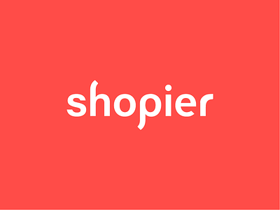 shopier brand branding buy sell clean simple logo design logotype negative space shop shopier trade trade mark typography type