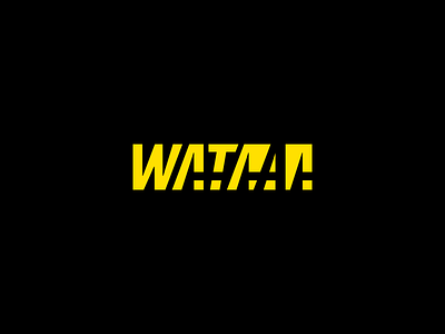 wataaa ° 3 brand branding creative fighting icon logo logotype minimal simple television tv trade mark wataaa
