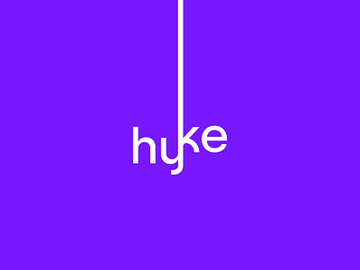 hyke brand branding creative hike hyke logo logotype minimal simple trade mark