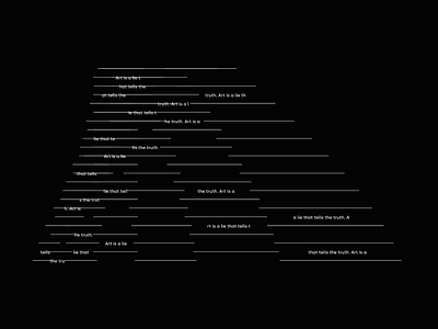 Creative Coding ° Art is a lie animation art coding creative generative graphics line math minimal motion picasso