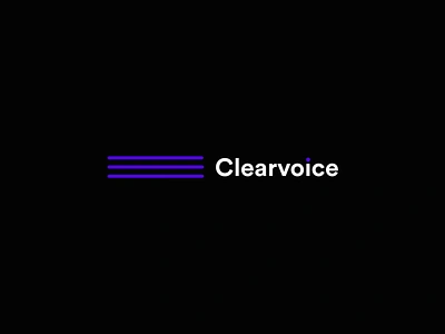 Clearvoice ai animation artificial brand design dot graphic high tech identity intelligence logo minimal motion