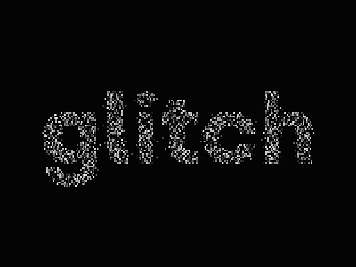 glitch ° CC animation code coding creative design generative glitch glitchy graphic motion type typography