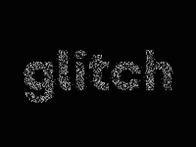 glitch ° CC animation code coding creative design generative glitch glitchy graphic motion type typography