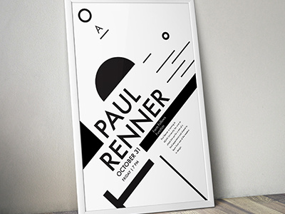Paul Renner Type Poster bauhaus futura graphic design grid paul renner poster shapes typography