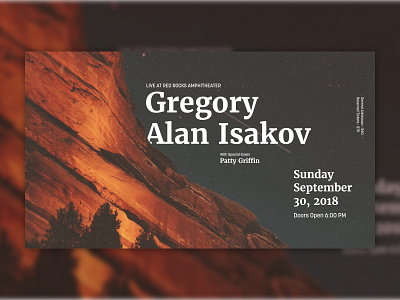 Gregory Alan Isakov Poster concert concert poster hipster ipad music poster red rocks typogaphy