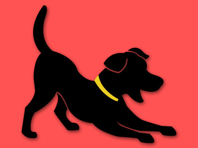 I love funny dogs logo brand identity cute dog flat design logo logo design superpixelated