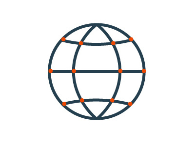 connect + trade logo brand identity flat geometric globe logo logo design minimal simple superpixelated
