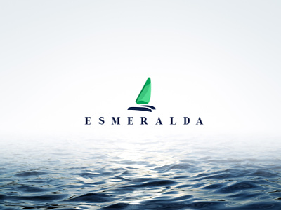 Esmeralda Logo boat logo brand branding design emerald graphic design logo sailing