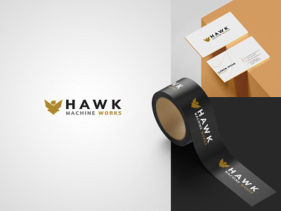 Hawk Machine Works Logo Redesign brand branding hawk hawk logo logo manufacturing company redesign