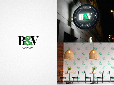 B&V Gastroba Logo branding design graphic design green healthyfood heldthy logo lettermark logo vector wordmark