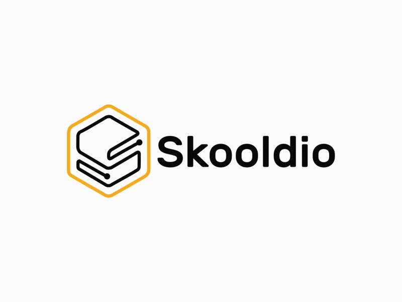 Skooldio Logo animation branding design flat icon identity logo minimal type typography vector