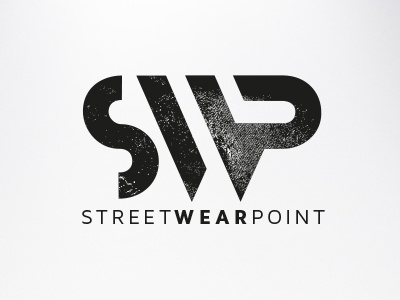 SWP - Logo Street Wear Point clothes corporate grunge identity logo logos point street symbol typography wera