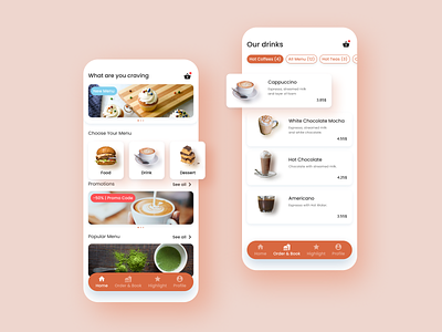 Food Delivery Mobile App Design app color palette design food and drink food app graphic design illustration ui ux