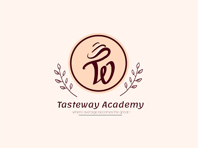 Tasteway Academy - Logo Design branding design flat icon logo minimal typography