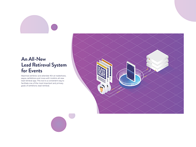 Lead Retrieval event frature event software event website illustration isometric design isometric illustration lead retrieval ui ux web