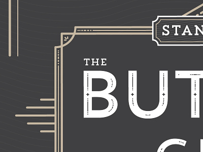 WIP Bulter Cover book butler deco pattern redesign scratchboard sydney goldstein typography vintage