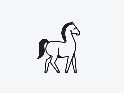 Horse design horse icon illustration line sydney goldstein vector work