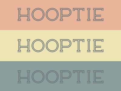 Hooptie Typeface font inline lettering old retro rounded sydney goldstein trailer type typeface vintage