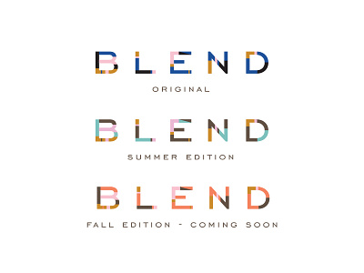 Blend block color juice logo