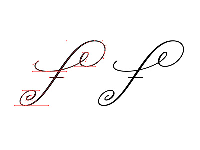 FFancy f lettering script
