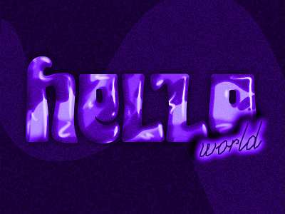 Hello World 70s bold galaxy groovy hello lettering type typography world