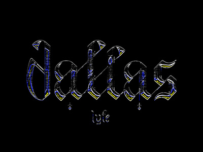 Dallas gothic lettering type typography