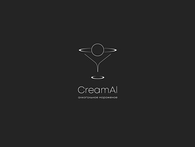 CreamAl ice cream bar branding ice cream ice cream logo logo logotype