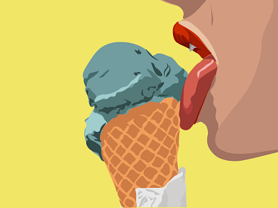 ice cream illustration branding bright colors ice cream illustration illustration art sketch summer illustration