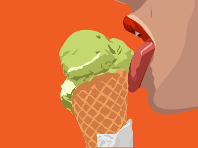 ice cream illustration bright colors design ice cream illustration illustration art sketch summer illustration