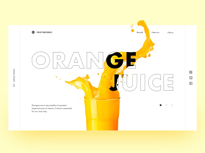 Orange juice concept