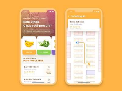 Public Marketplace Browsing - Mercado Municipal de Curitiba app interface ios10 ui ui ux ux