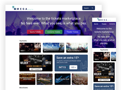 Mega Seats Landing Page