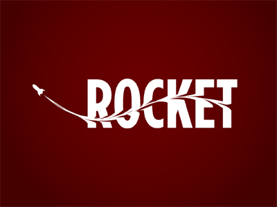 Rocket Ribbon illustrator ribbon rocket swoosh warp