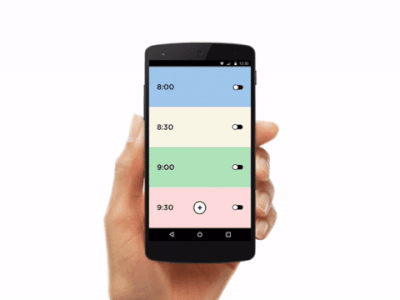 Alarm app interaction app interaction pixate ui