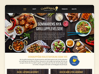 Grillakyckling | Web design design design front end back end ui ux web webflow website