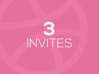 3 Dribbble Invites - Get drafted! draft dribbble dribbble invites invitation invite invites