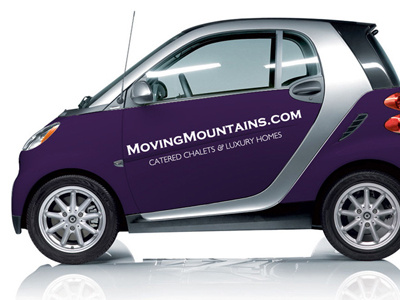 Smart Car Wrap car wrap purple smart car