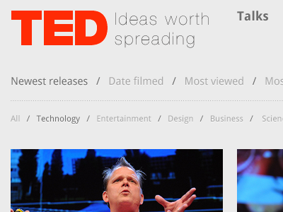 TED.com Redesign