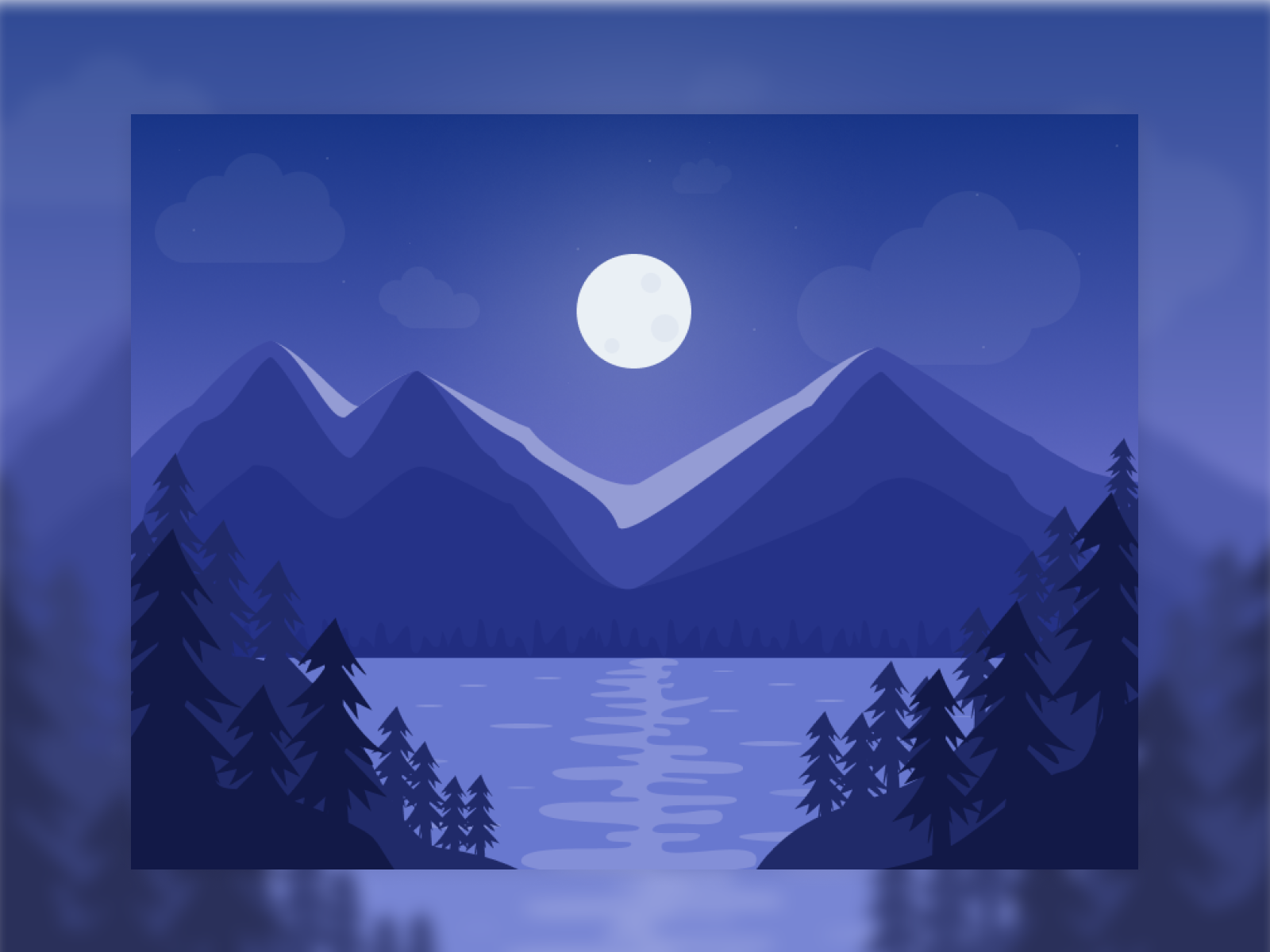 Mountains Landscape by Lesia Andriushchenko 🇺🇦 on Dribbble