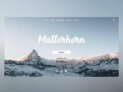 Matterhorn Peak design html css minimal ui ux web webapp webdesign webdeveloper webdevelopment website websitedesign websitedesigner websitedevelopment