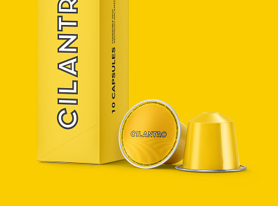 Cilantro | Gourmet Coffee Capsules Branding brand identity branding capsule cilantro coffee egypt graphic design nespresso
